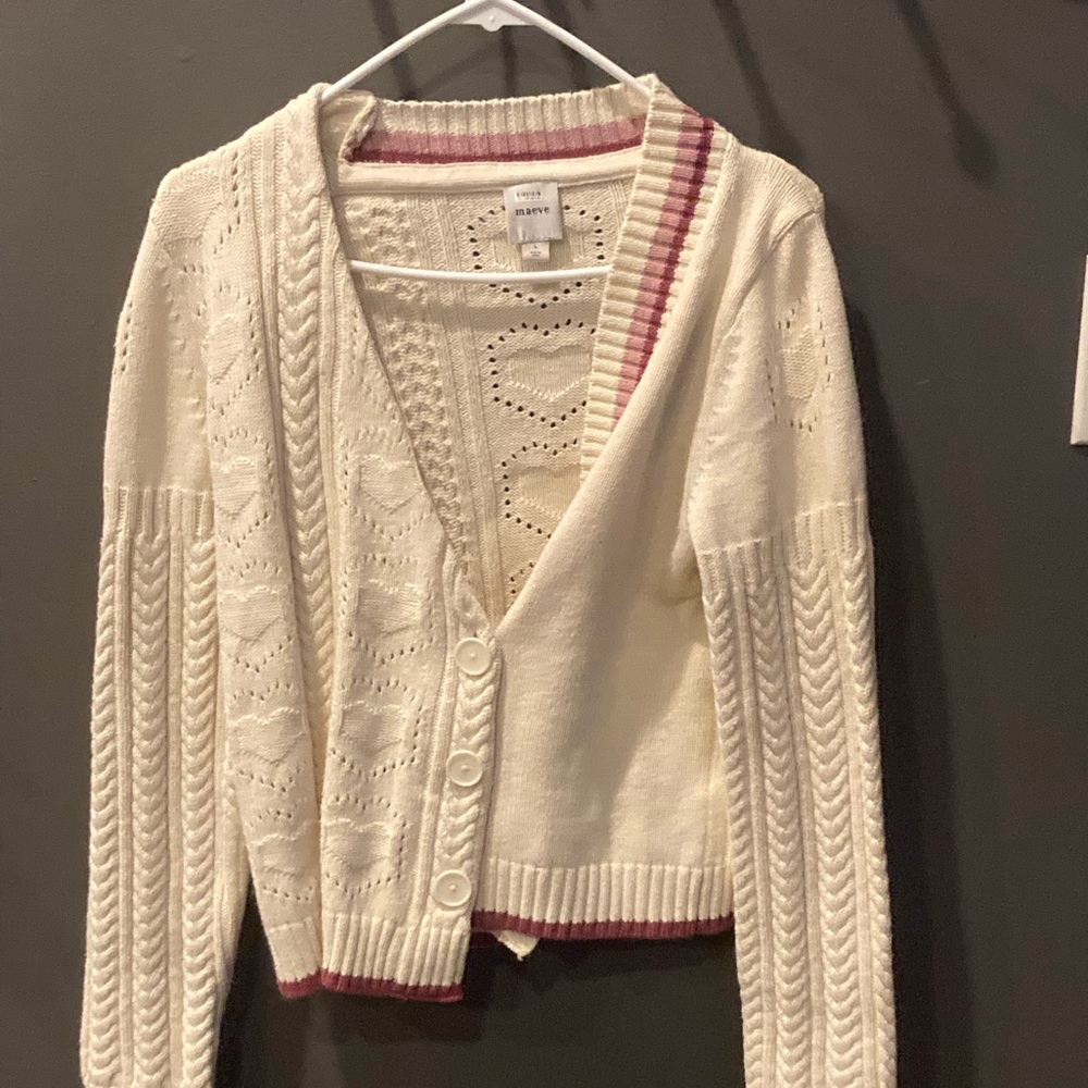 Anthropologie size large asymmetrical size large sweater excellent condition - Picture 4 of 10